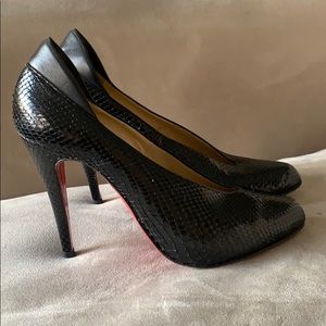 Authentic Christian Louboutin Python heels